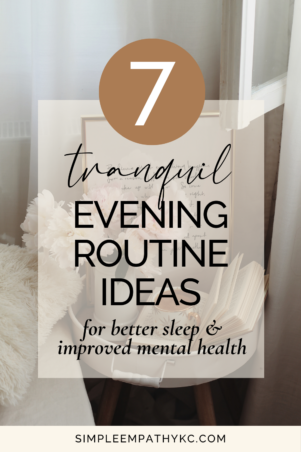 evening routines for mental health